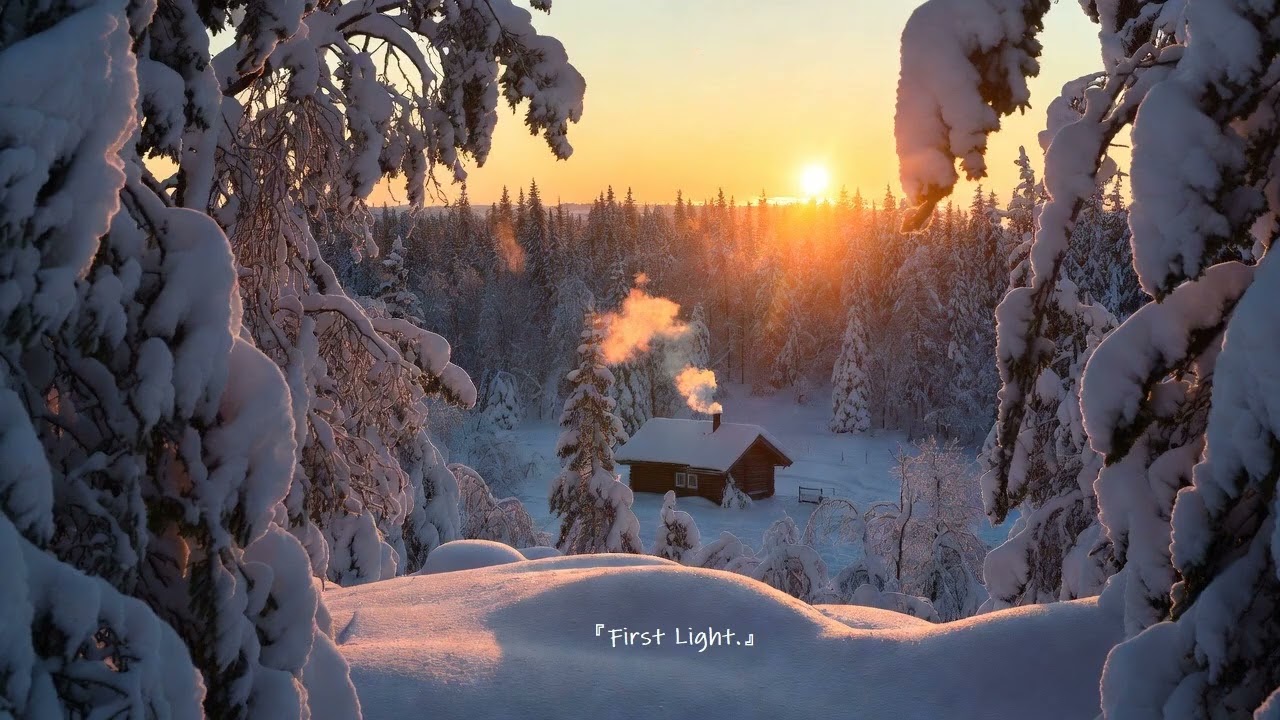 ❄️『 First light. 』雪の朝、はじまりの光。 透明感のあるピアノ｜Calm and Hopeful Solo Piano｜集中・勉強・作業用BGM｜30 Minutes