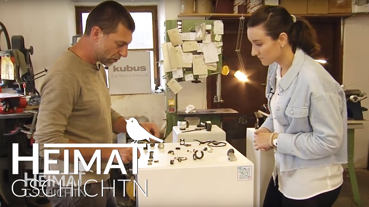 Heimatgschichtn - Wie in Windach Schmuck aus Carbon gemacht wird
