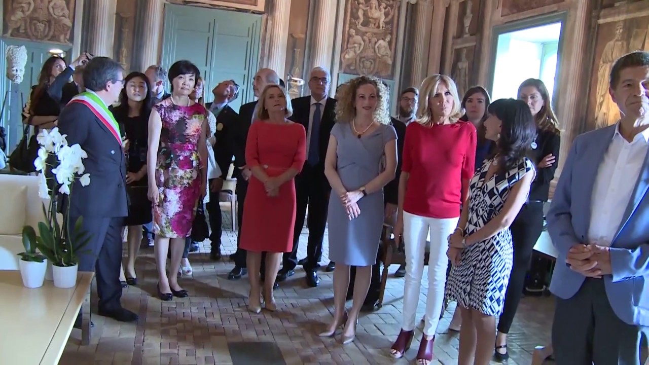 G7 Taormina, le consorti e i consorti dei Leader presso il Monastero dei Benedettini a Catania