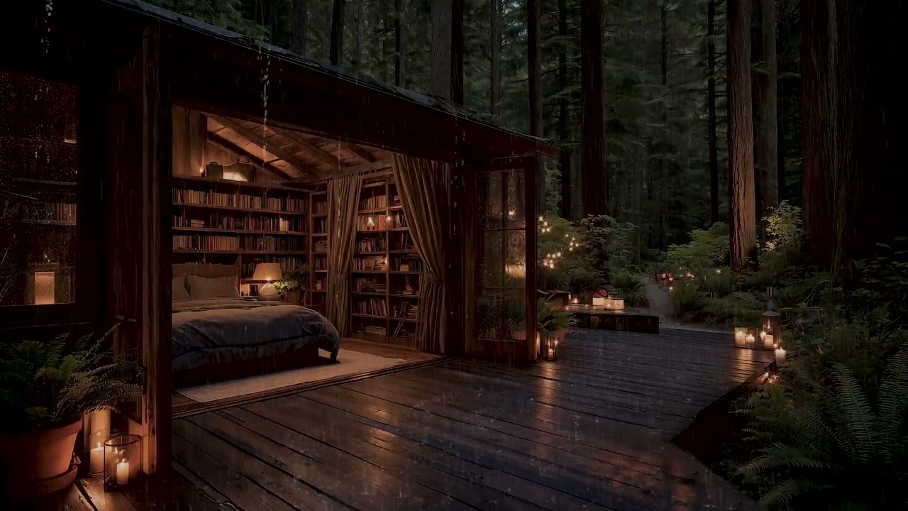 Night Rain Sounds in a Dark Forest 🌲| Deep Sleep & Total Relaxation