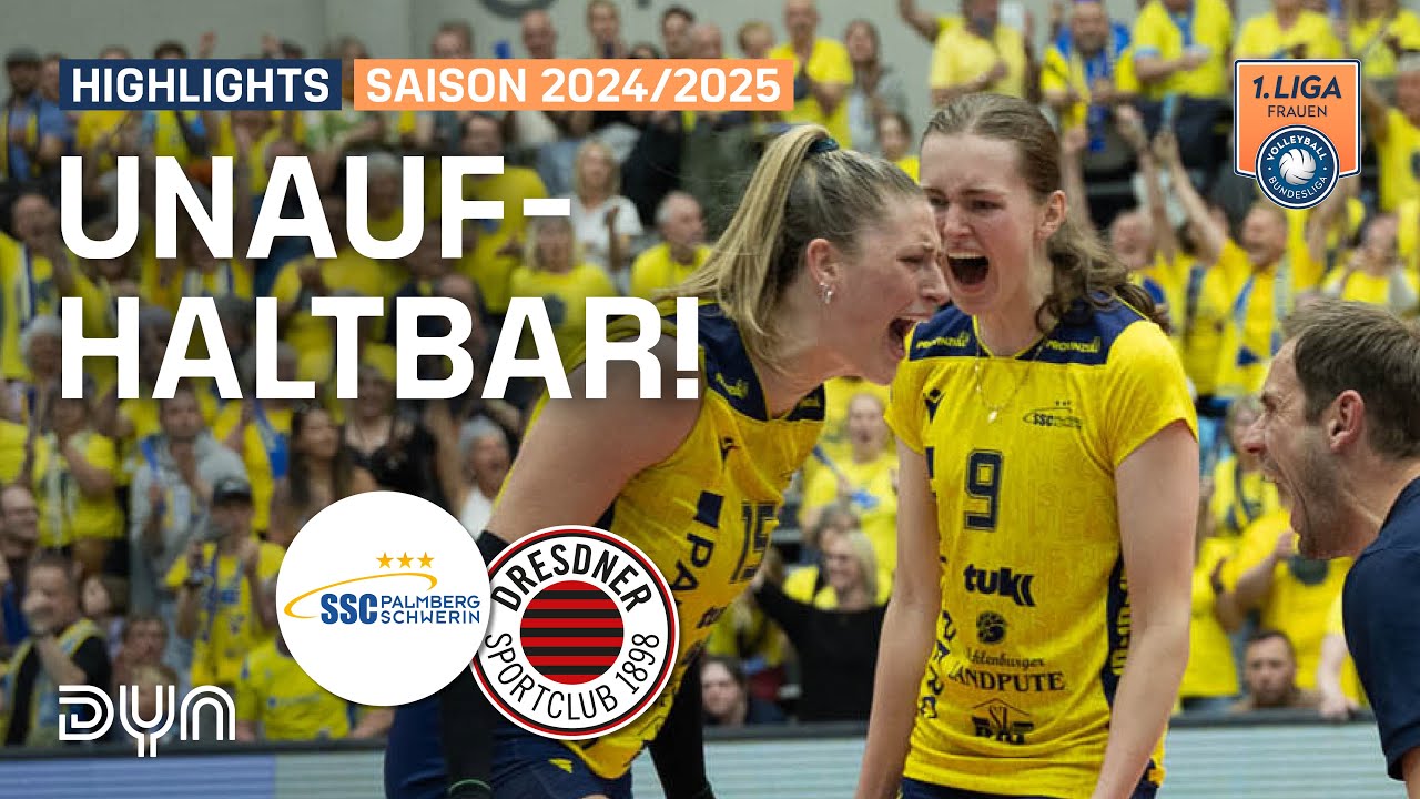 So leidenschaftlich ERKÄMPFT sich Schwerin den Titel! 😍 Playoffs | 1. Volleyball Bundesliga Frauen