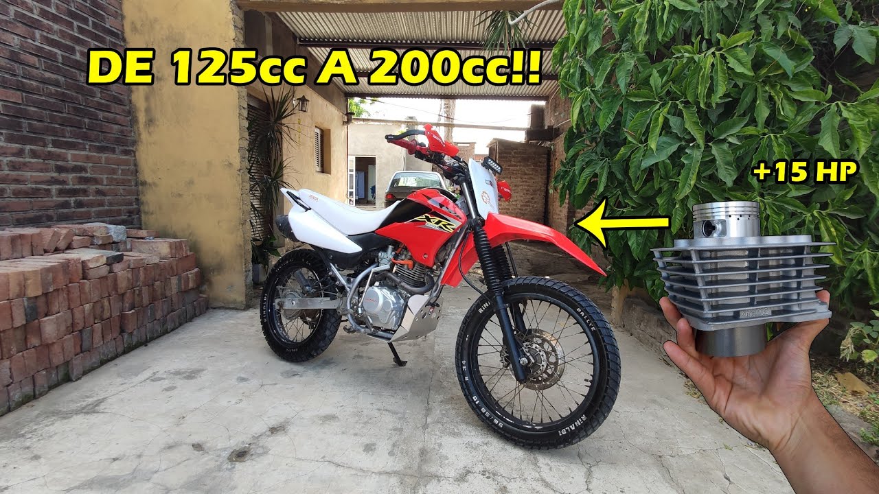 PROBANDO a FONDO el XR 125cc CON KIT 200cc!!!🤯 ANDA MUY FUERTE!!