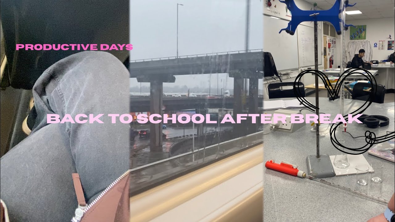 Back to school after winter break|Productive DIML💕🍵