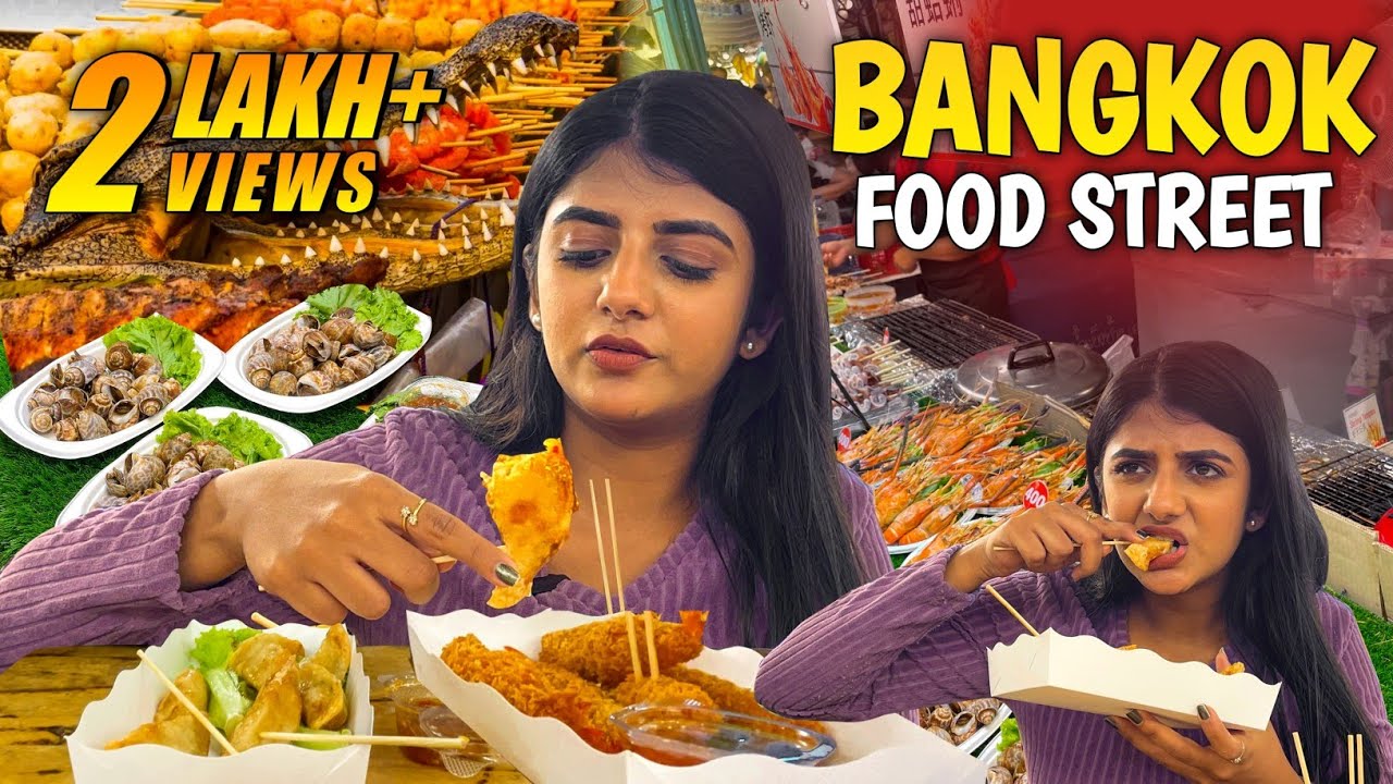 BANGKOK Street Foods 🦐🐊 | கோடி ரூபா குடுத்தாலும் அது சாப்பிட மாட்டேன் 😱 | Gabriella Charlton