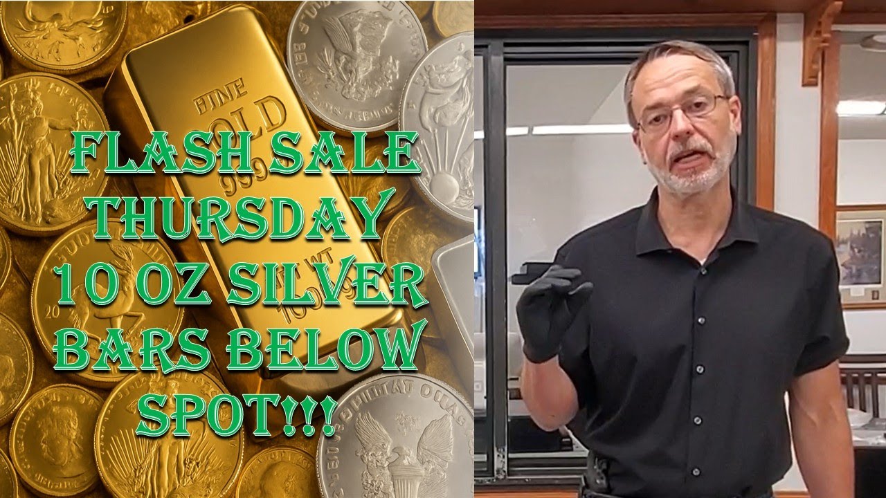 FLASH SALE THURSDAY - 1/22/26 - TAMPA GOLD BUYER SELLING 10 OZT SILVER BARS BELOW SPOT!!!