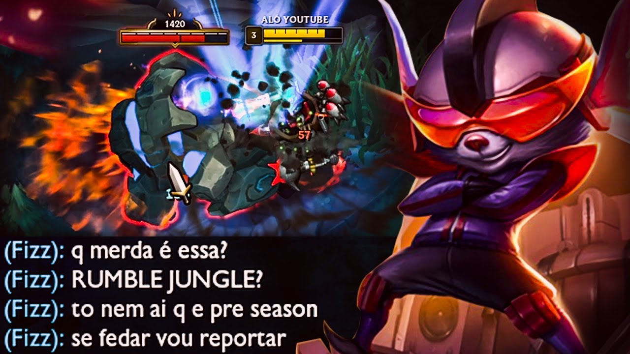 TILTARAM AO VER MEU PICK DE RUMBLE JUNGLE, CALARAM A BOCA NA PARTIDA!