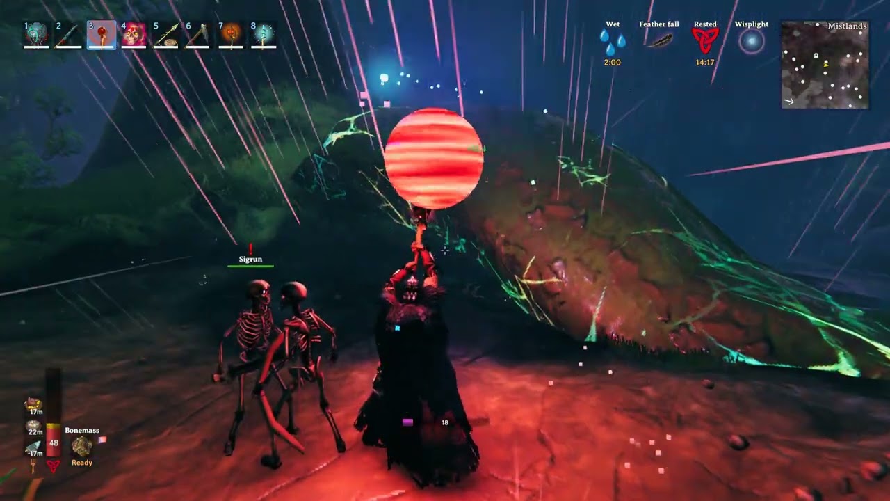blood magic gameplay 1: valheim mistlands