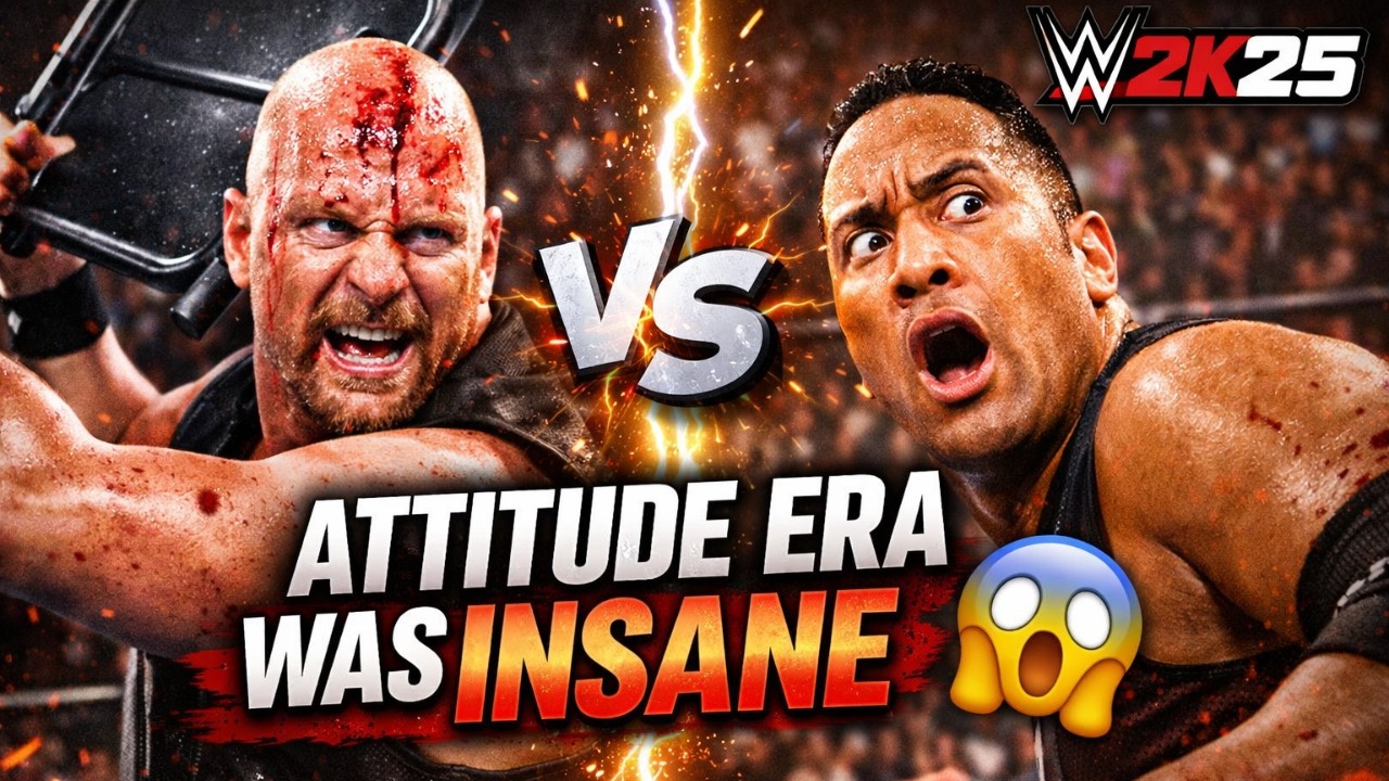 Вспоминая эпоху Attitude Era: Рок против Стоуна Колда | WWE 2K25