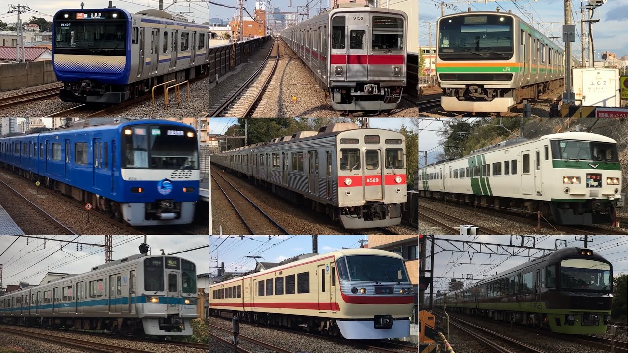 【唸るモーター】大迫力　関東の爆音列車　高速通過集　速度計付　100kmh超