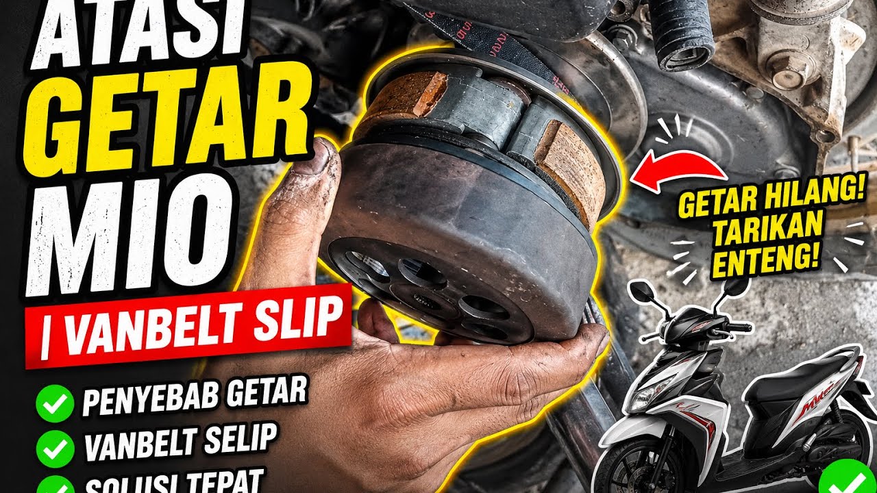 SEGERA ATASI 🔧🪛🛠Motor matic Glotok, getar, vambelt slip pada saat awal Jalan/Ga nyaman dipakai.... 