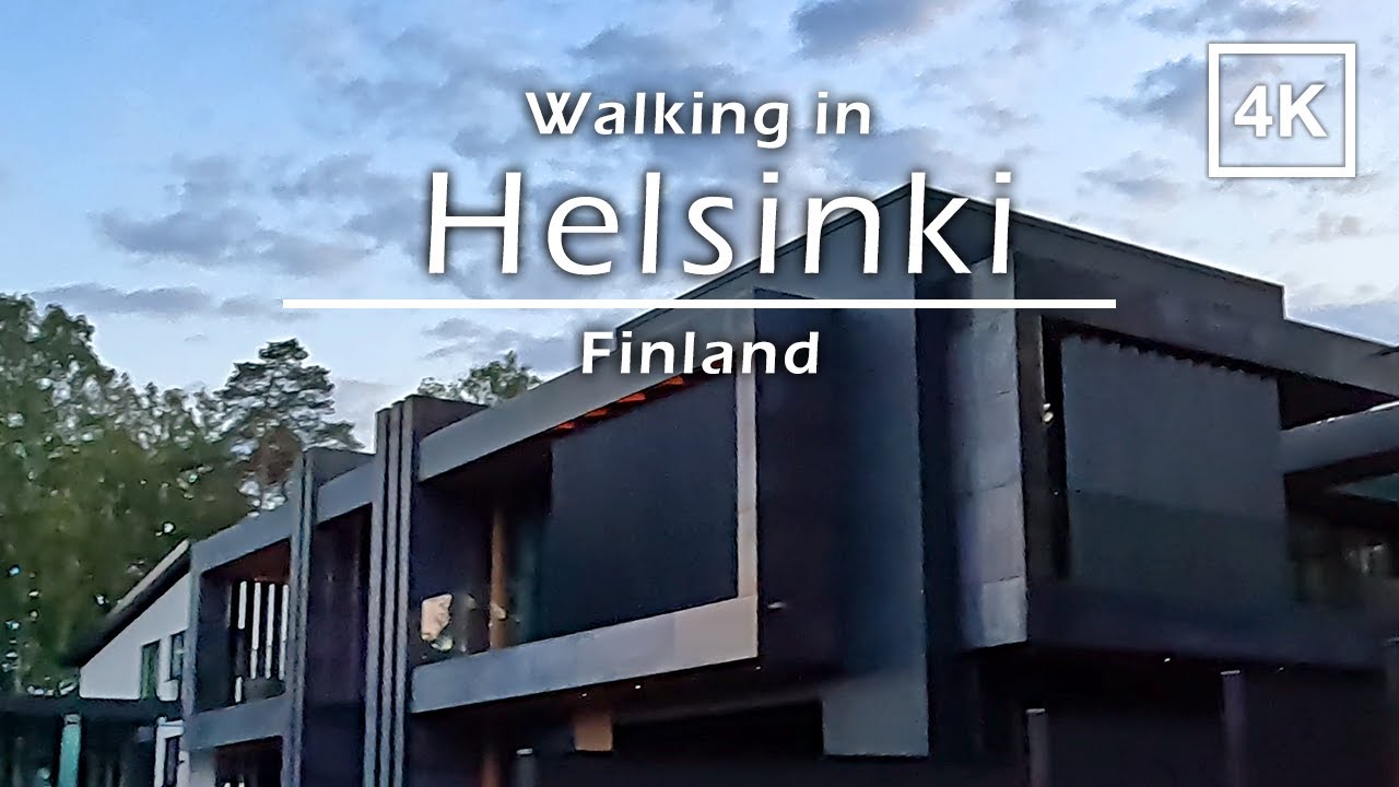 Walking in one of the most expensive neighbourhoods in Helsinki, Finland - 4K
