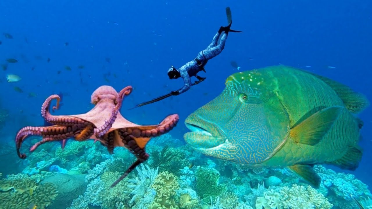 BERBURU IKAN & GURITA BESAR | MASAK IKAN KECIL DI ATAS RUMAH DI TENGAH LAUT