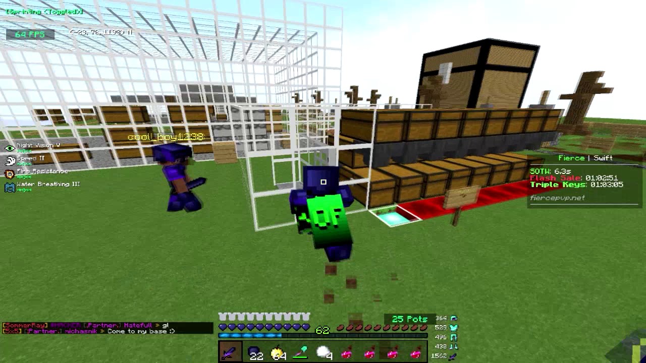 NO BASE CHALLENGE HCF - FiercePvP SOTW