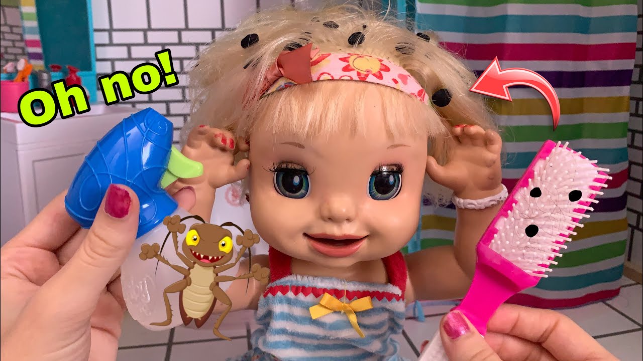 BABY ALIVE Danielle gets Lice! 🤢