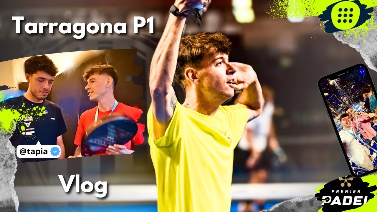 AGUSTIN TAPIA me cambia el GRIP y JUEGO en la PISTA CENTRAL del TARRAGONA PREMIER PADEL P1 | VLOG