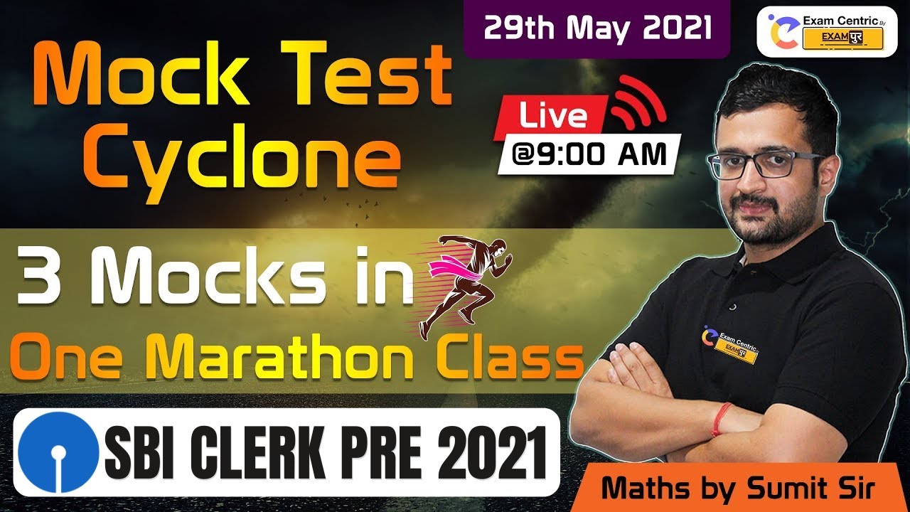 SBI Clerk 2021 Maths | Mock Test Marathon | 3 Mocks In One Class | Maths by Sumit Sir