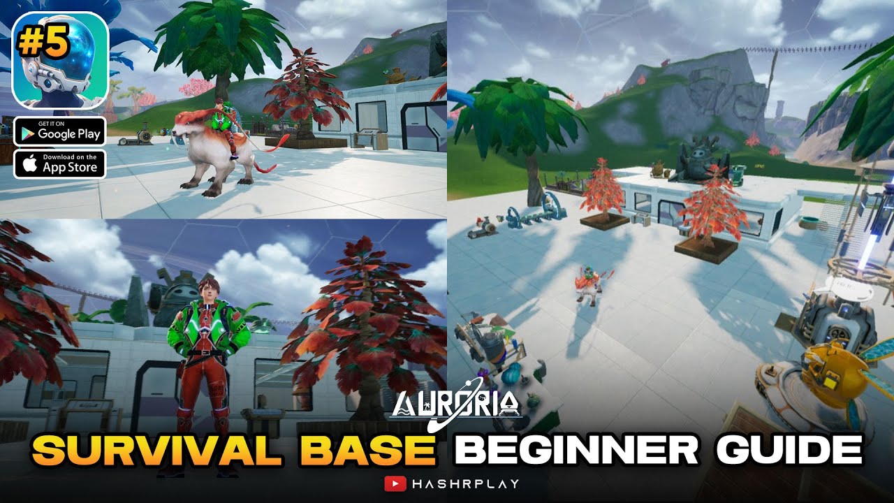 ❤️Auroria A Playful Journey Gameplay 5: First Survival Base Design in Auroria Beginners Guide❤️