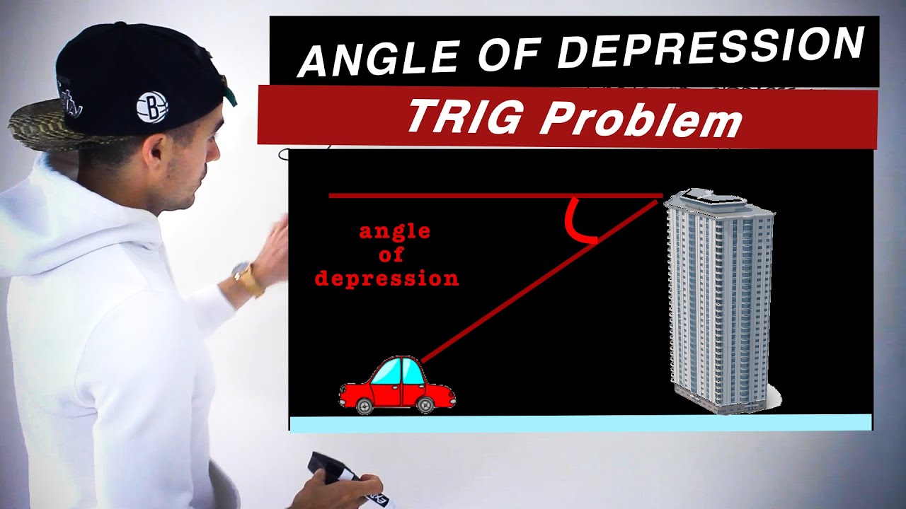 Angle of Depression Trigonometry Word Problem