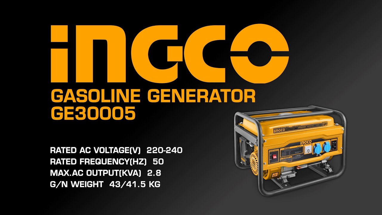 GENERATEUR ELECTRIQUE A ESSENCE 2,8KVA - 220V GE30005