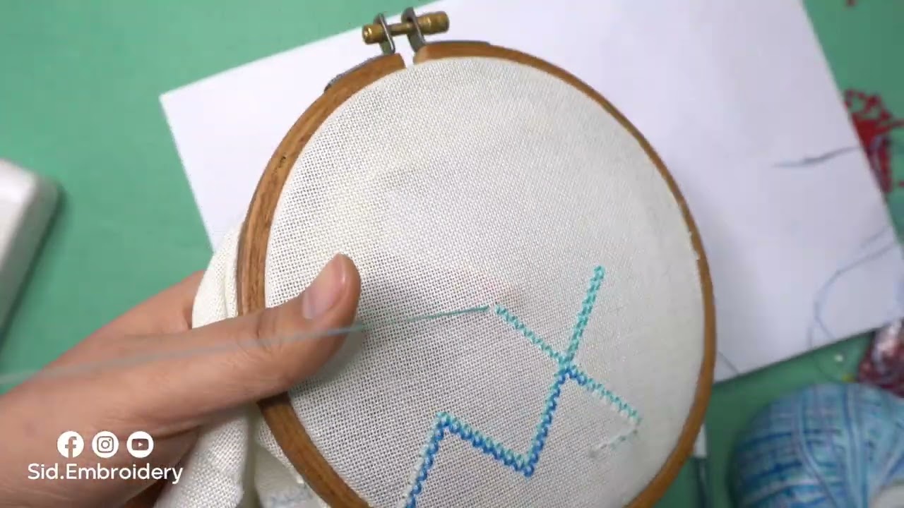 Hand embroidery tutorials part 3 | خامک دوزی 