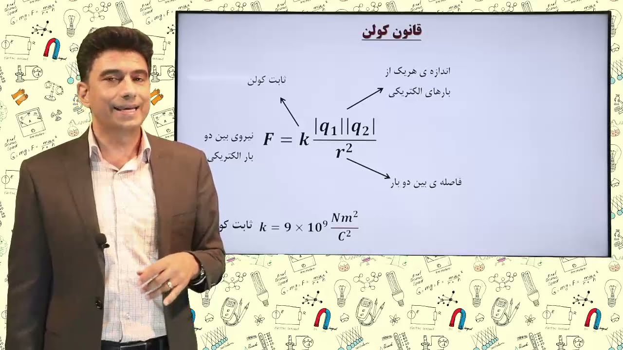 فیزیک یازدهم. فصل اول، جلسه دوم: قانون کولن و برایند نیروهای الکتریکی