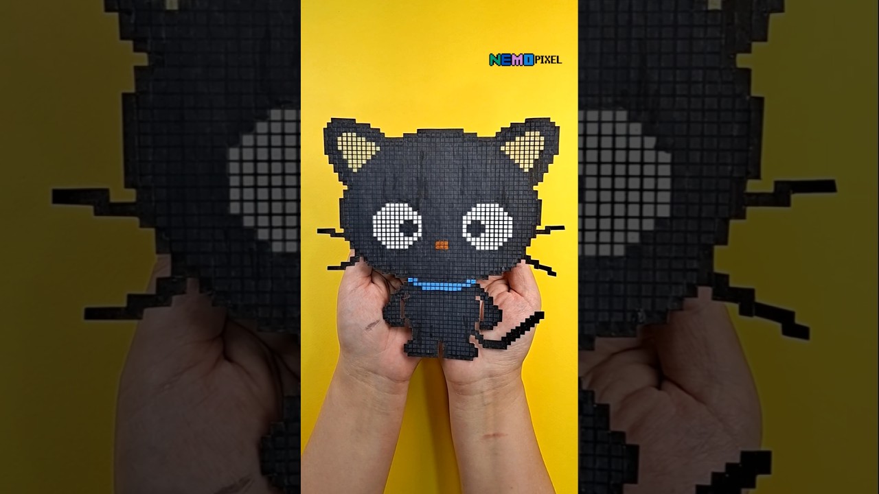 Sanrio Chococat in Pixels Whiskers & Wonder! 🐱🧱✨ #pixelart #drawing #sanrio #chococat #cat #fanart