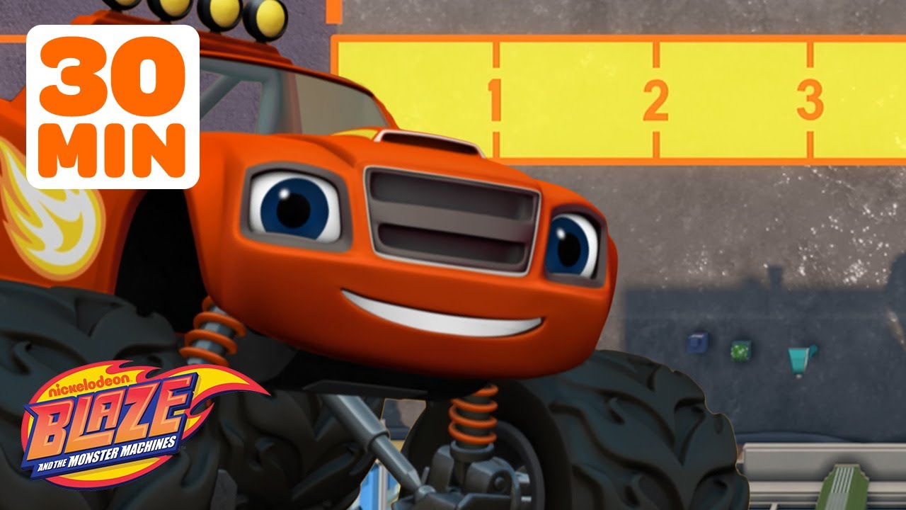Blaze Uses STEM to Measure! 📏 | 30 Minute Compilation | Blaze and the Monster Machines