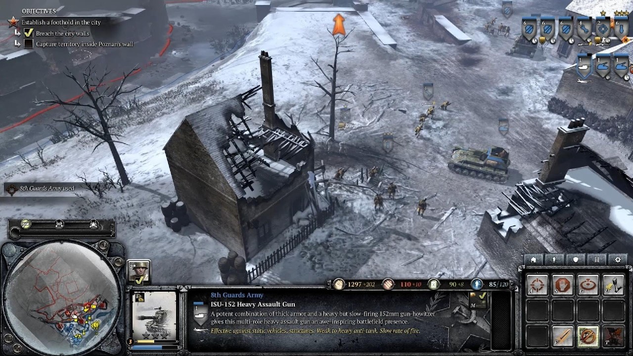 company of heroes 2 Gameplay   Part 12 Campaign Mission 12  - Poznan Citadel