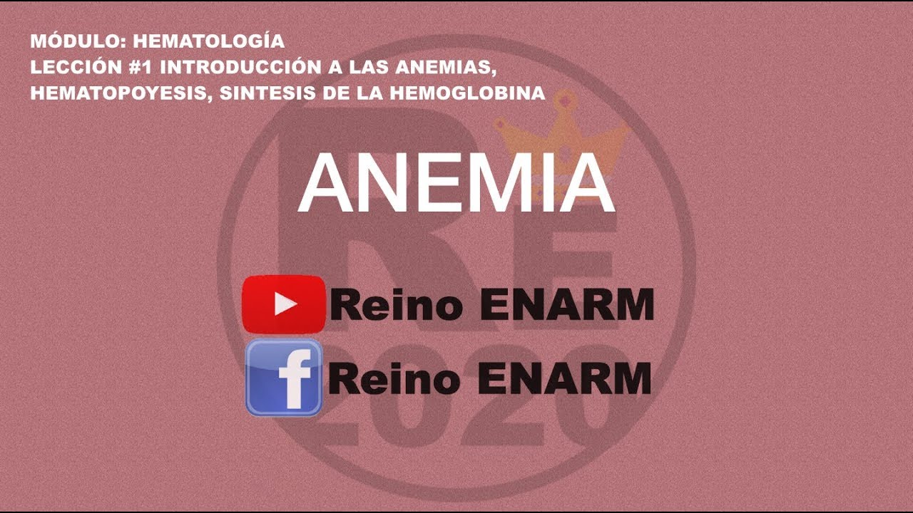 HEMATOLOGÍA #1: INTRODUCCIÓN A LAS ANEMIAS