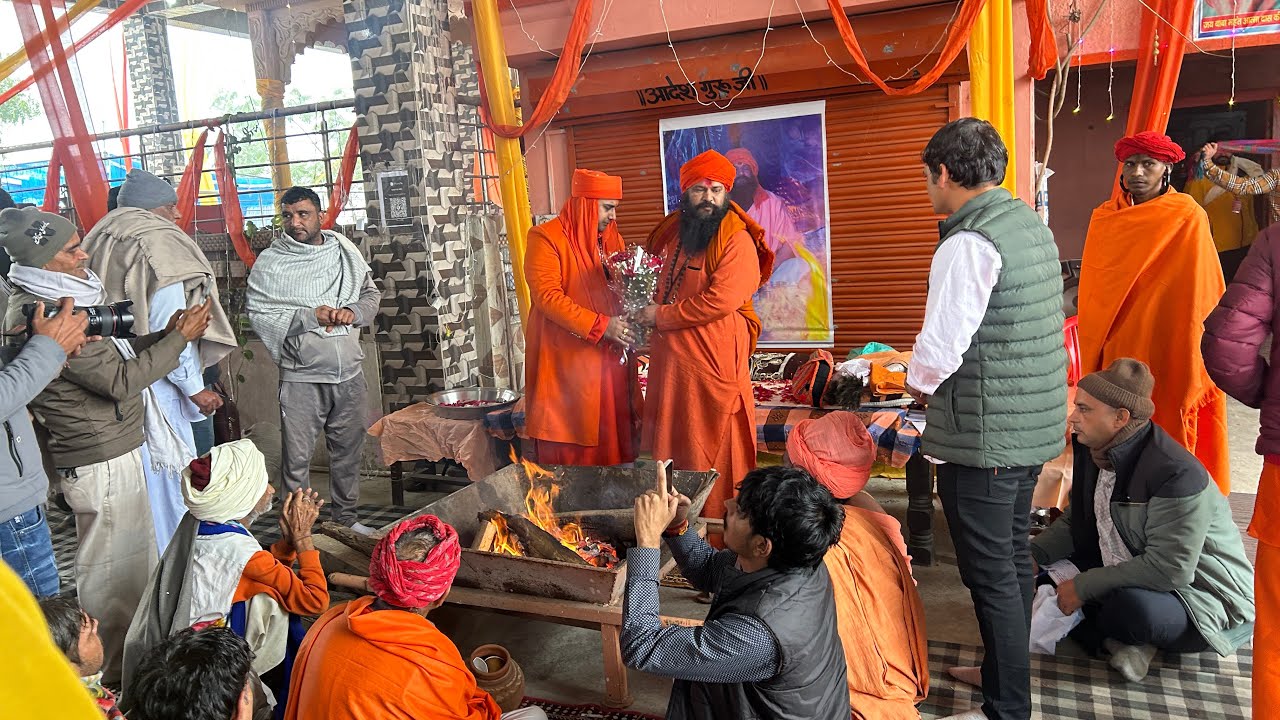 Baba ji sa tej nath ji milna ke liya aye bhandra me baba deepak nath dera baba samksha rishi khubru 