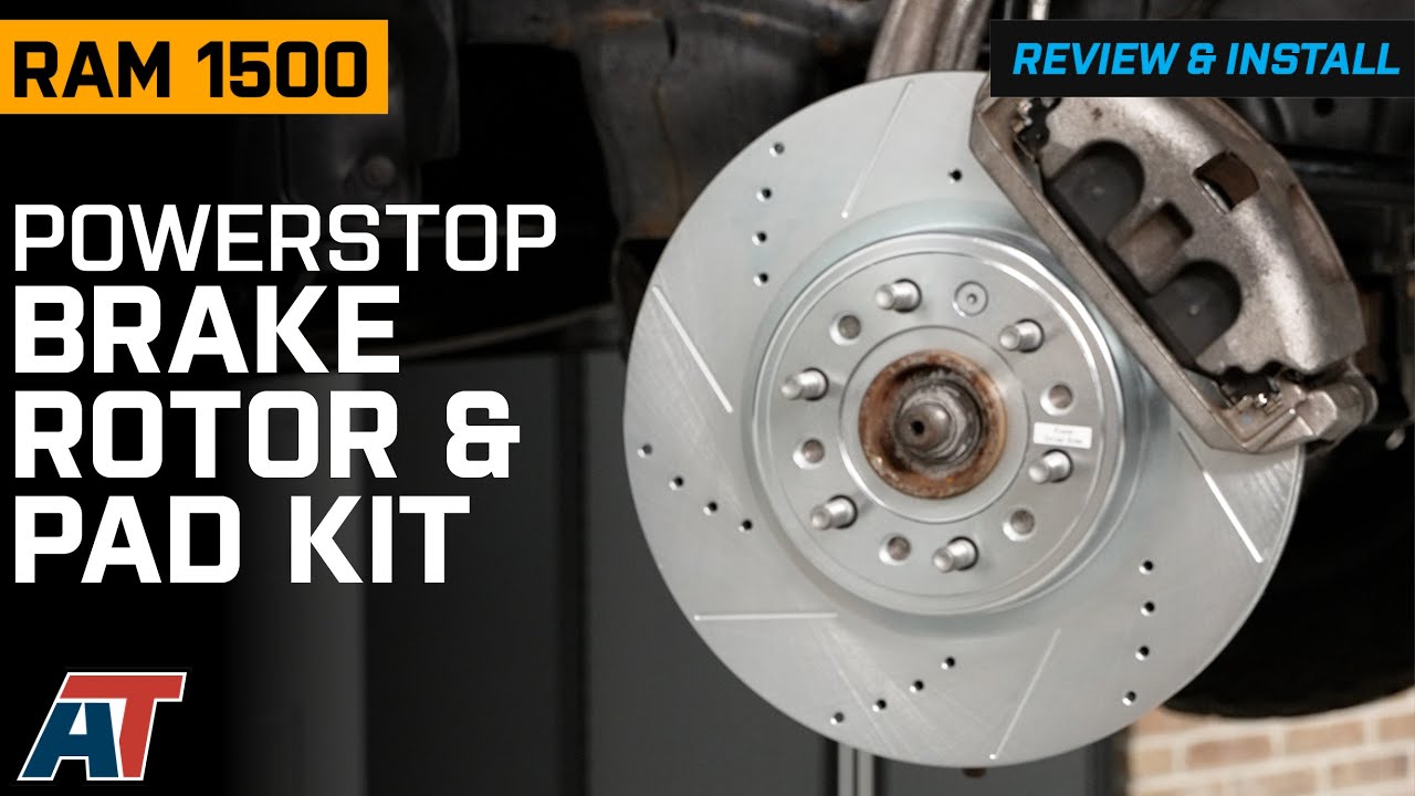 Обзор и установка комплекта тормозных дисков и колодок RAM 1500 PowerStop Z23 Evolution Sport с 6...