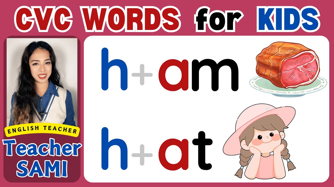 -am   -at CVC Words | Learn with Teacher Sami