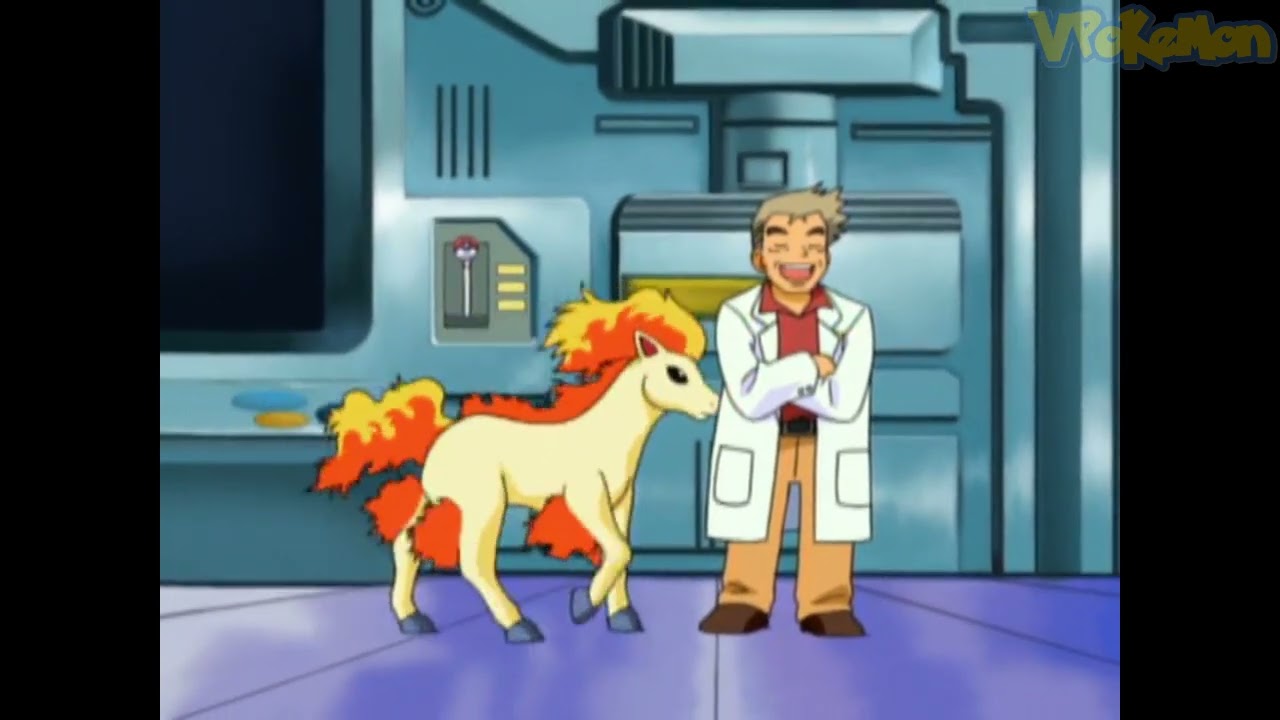 Ponyta attacks Professor Oak | Professor Oak Funny Moments