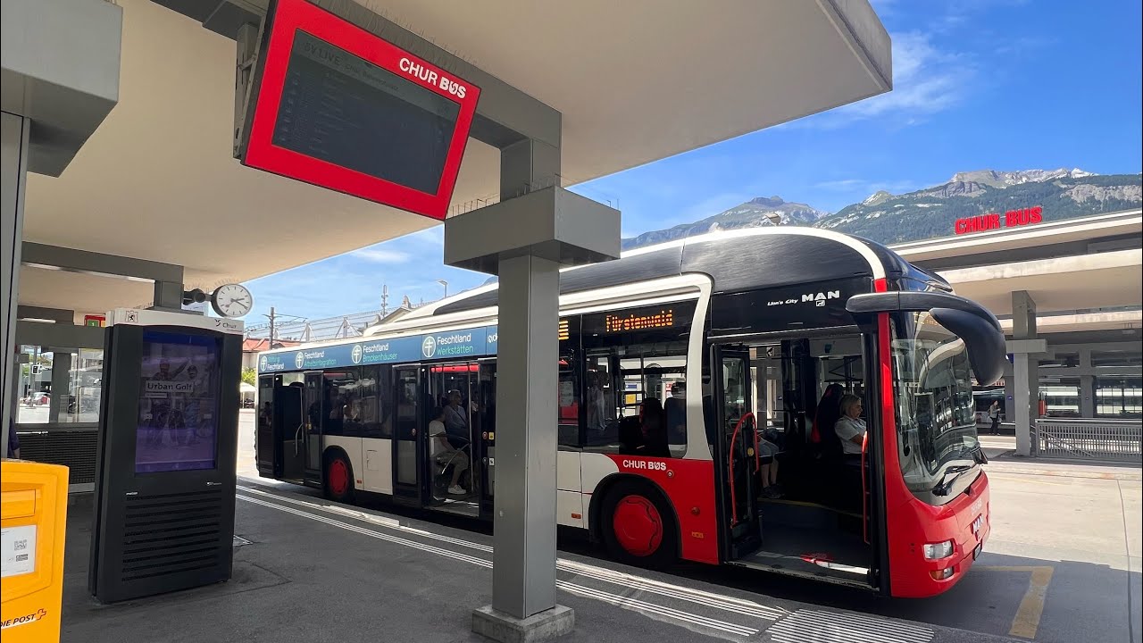 Chur Train and Bus Station, Switzerland