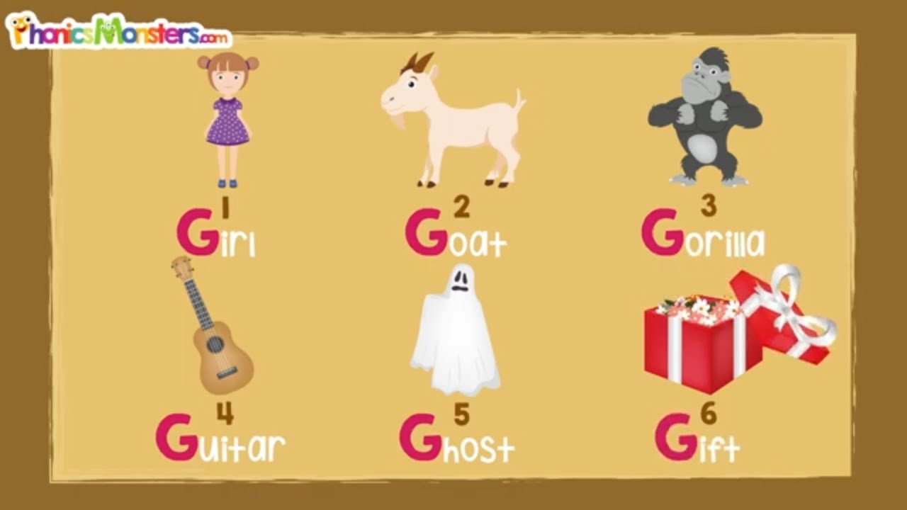 Level 1 - Video 3.1 Practice Gg ~ Phonicsmonsters.com