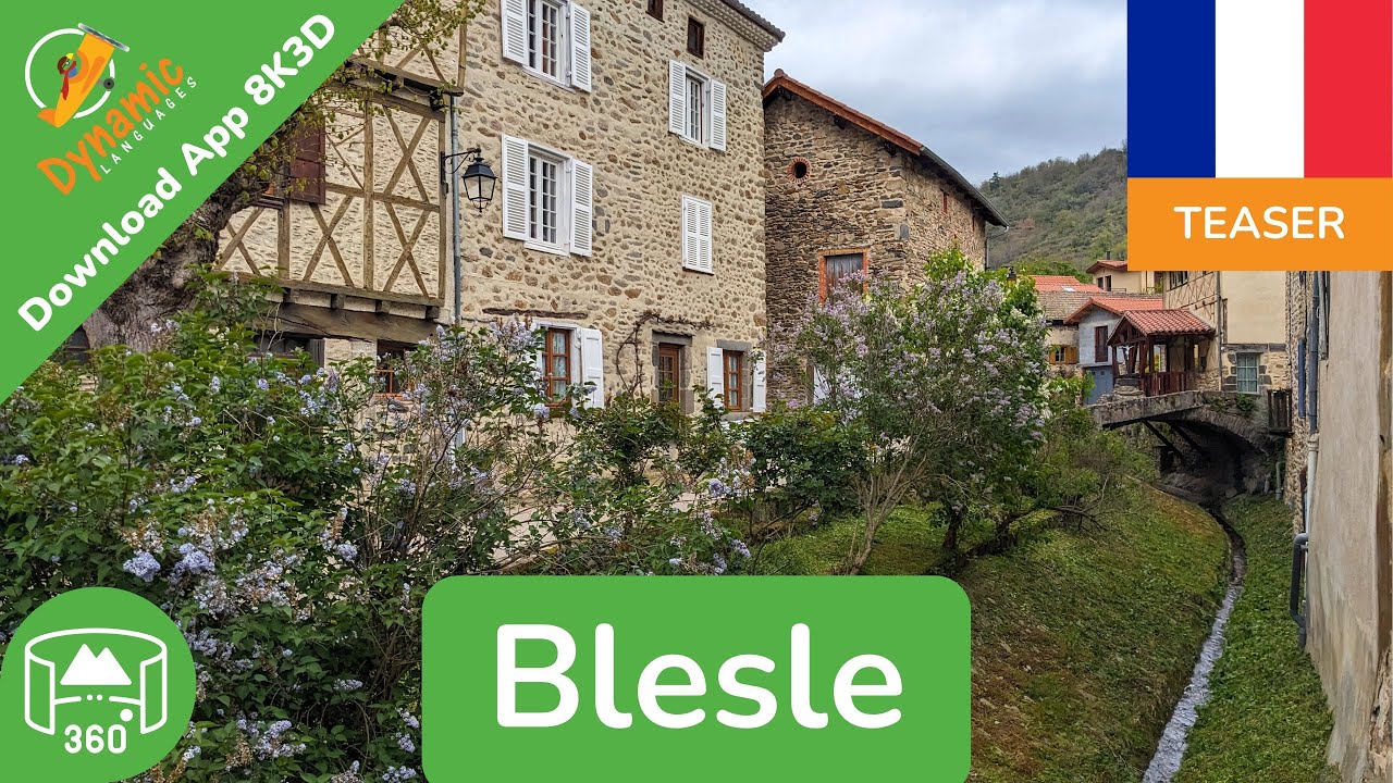 Blesle | Learn French in VR | 360 8K3D Teaser | DYNAMIC LANGUAGES