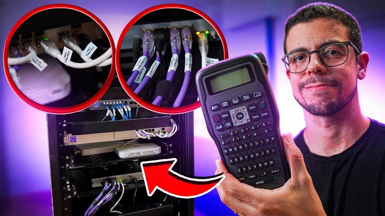 MELHOR ROTULADORA CUSTO-BENEFÍCIO? (Organizei meu Rack de Rede 🤩) E1000 PRO
