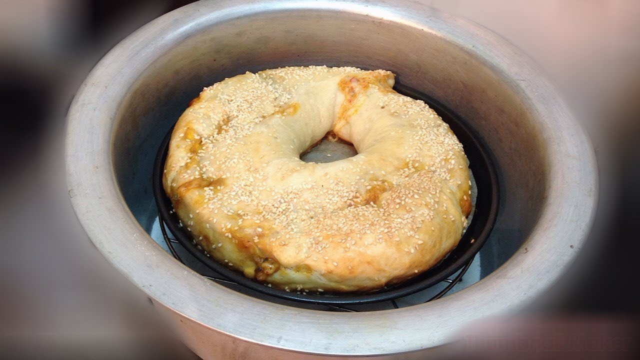 Pizza Ring Without Oven | Pizza Ring Recipe in Vessel