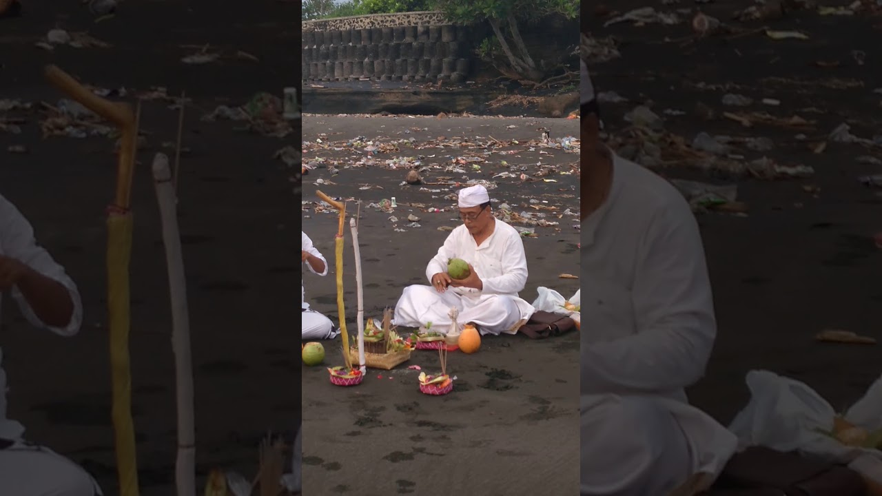 Przygotowania do ceremonii oczyszczania nas przez szamana na wyspie Bali cz.1