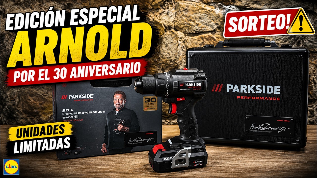 🚨 PARKSIDE lanza la EDICI&Oacute;N ARNOLD m&aacute;s EXCLUSIVA en LIDL 😱 &iexcl;UNIDADES LIMITADAS CONSIGUELA YA!