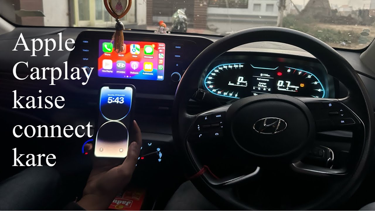 How to connect Apple carplay in i20 sportz 2023 ❤️#video #viral #trending
