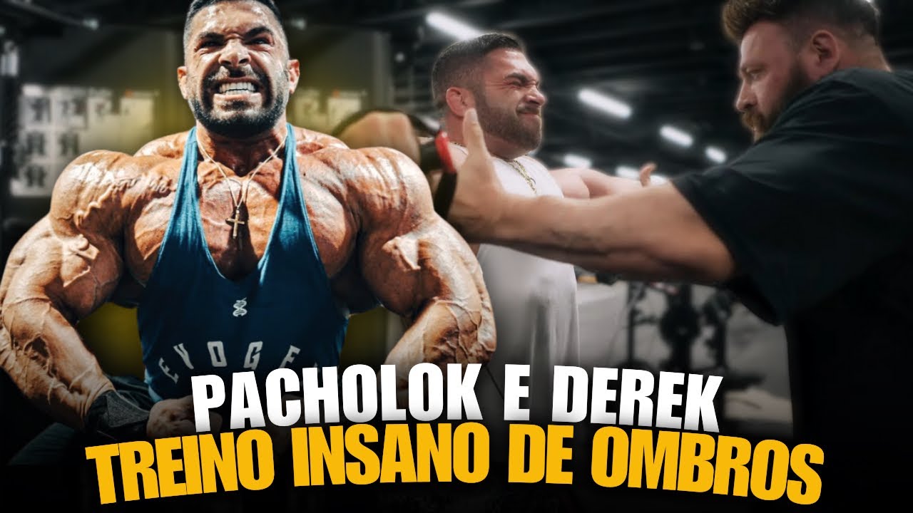 TREINO DE OMBROS: DEREK CADA VEZ MAIS MOTIVADO A VENCER!
