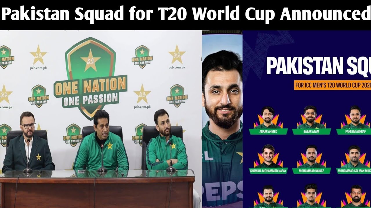 Pakistan Squad for T20 World Cup Announced
