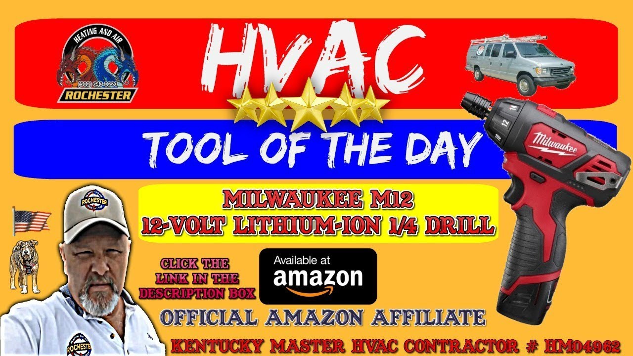 Milwaukee M12 12 Volt Drill : HVAC Tool of the Day