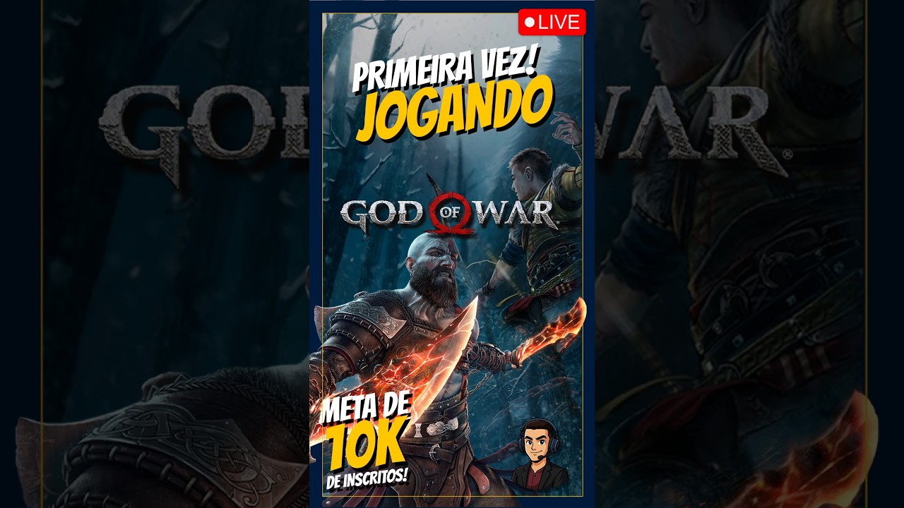God of War 2018 AO VIVO (PT-BR) — PRIMEIRA VEZ JOGANDO! 🔥 #gow #aovivo #ptbr #godofwar  #shorts