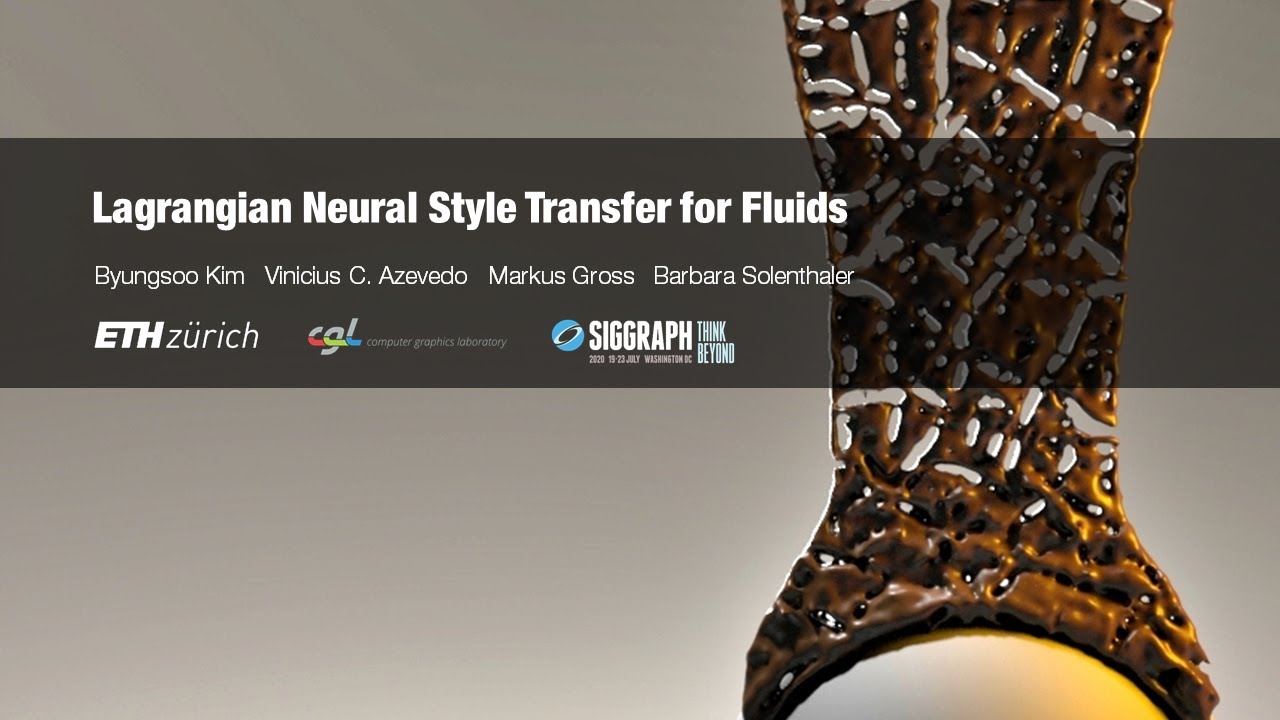 Lagrangian Neural Style Transfer for Fluids (SIGGRAPH 2020)