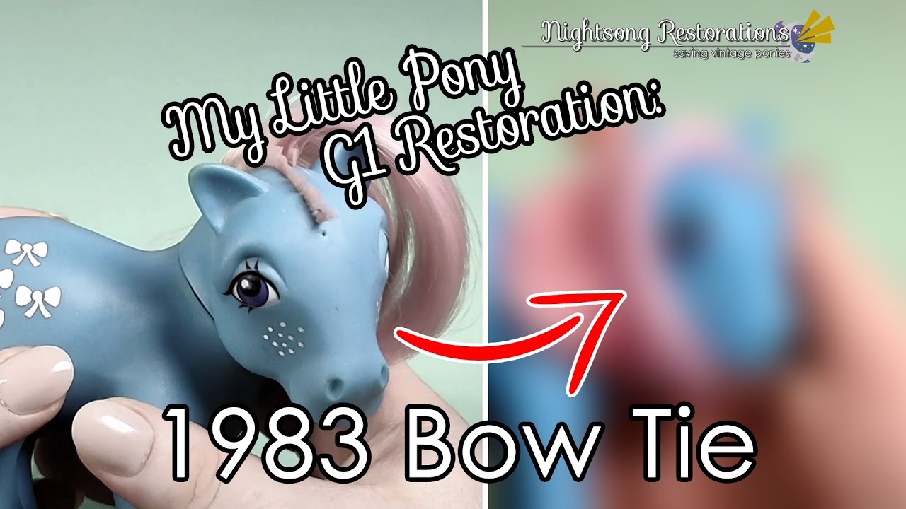 MLP G1 Restoration -  1983 Bow Tie | Lo-Fi Vintage Hasbro Clean Rust Removal Rehair