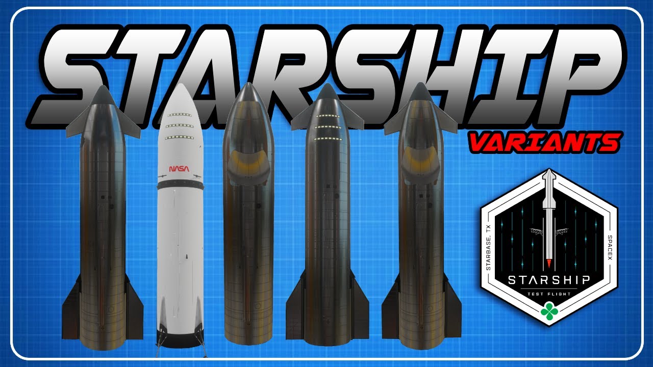 Варианты звездолётов SPACEX (подробнее)