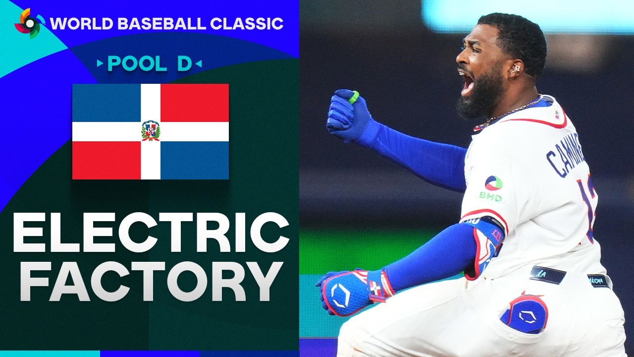Junior Caminero's ELECTRIC go-ahead home run for the Dominican Republic! ARE YOU NOT ENTERTAINED!? 🫨