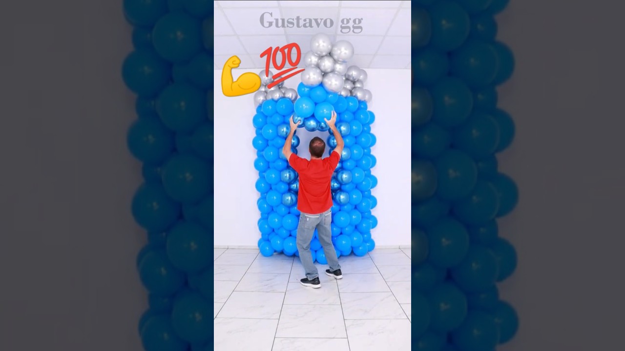 КАК СДЕЛАТЬ АРКУ ИЗ ВОЗДУШНЫХ ШАРОВ 🎈 Простое украшение на день рождения ✨